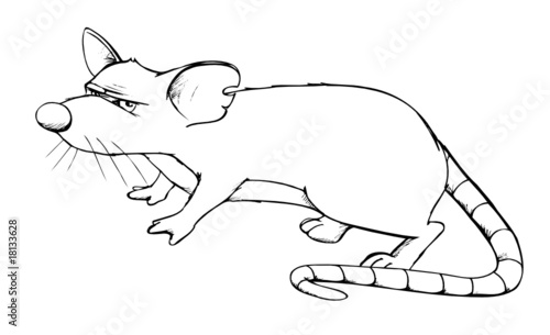 Ratte, Maus, Rat, depressiv, mürrisch, sauer, böse