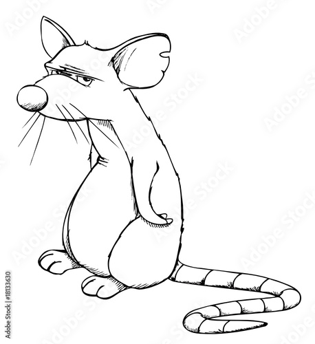 Ratte, Maus, Rat, depressiv, mürrisch, sauer, böse