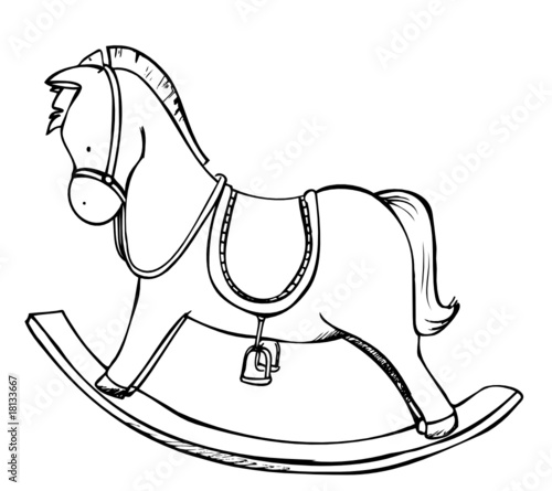 Schaukelpferd, Pferd, Weihnachten, Geschenk, reiten