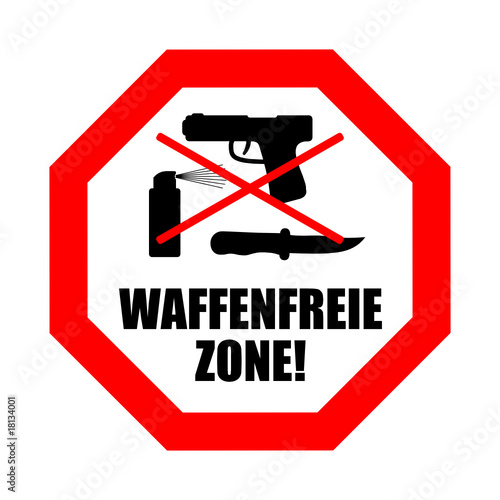 schild waffenfreie zone I
