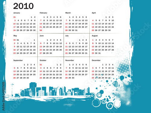 calendar for 2010