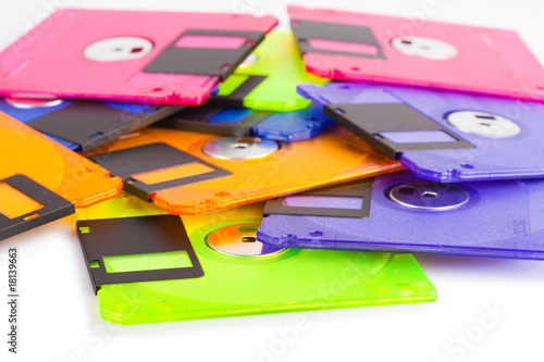 Wallpaper Mural several diskettes Torontodigital.ca