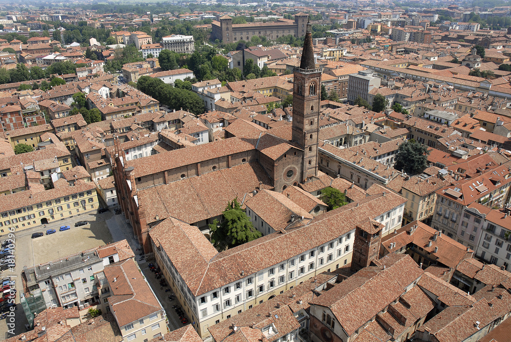 aerial photography of Pavia