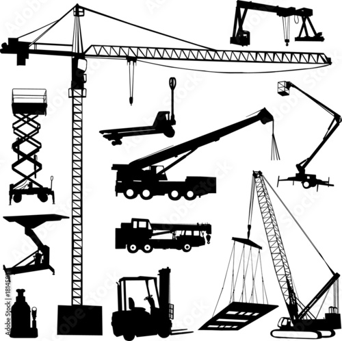 construction crane - vector