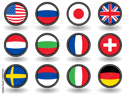 Illustration of flags