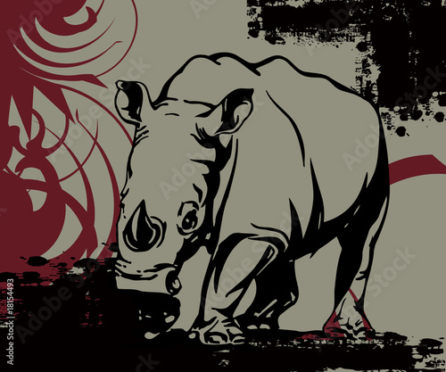 Huge rhinoceros