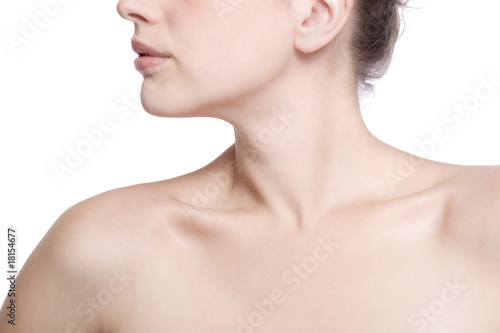 closeup shot of neck and shoulder