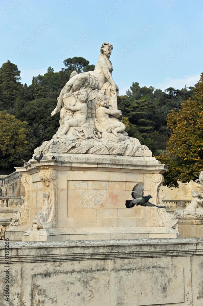 Jardin public fontaine de Nimes