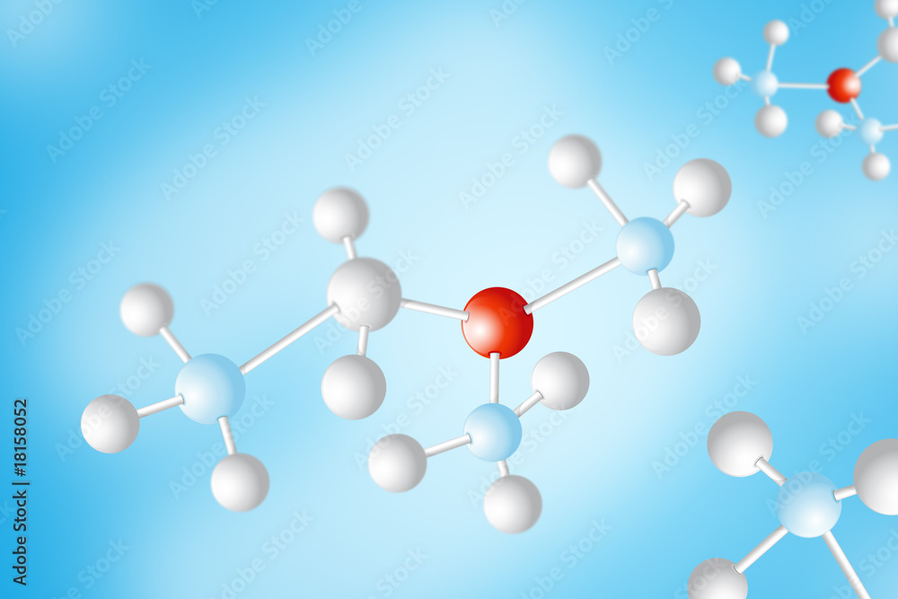 Abstract 3D molecular model Abstract 3D molecular model