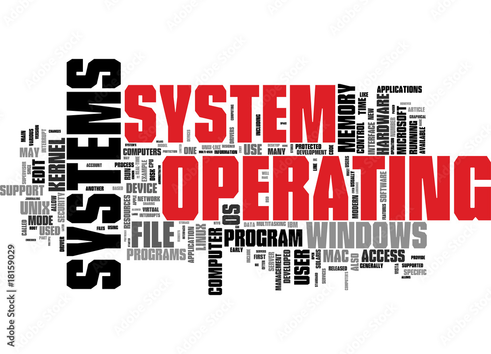 Obraz premium Operating System