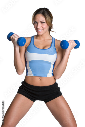 Fit Woman Exercising