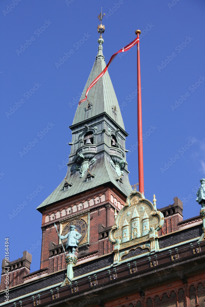 façade de la mairie de copenhague