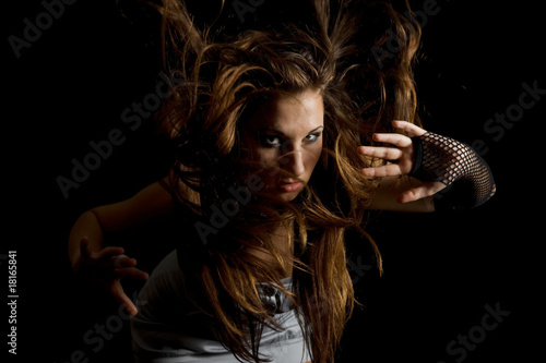 girl the dispersed hair