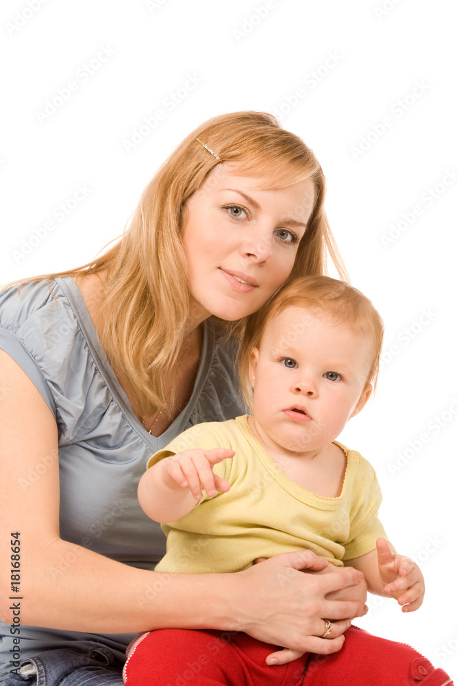 mother with young daughter