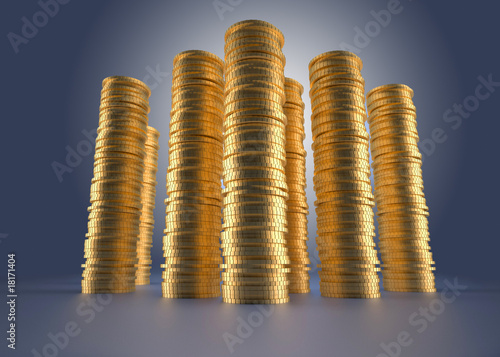 Stacks of money