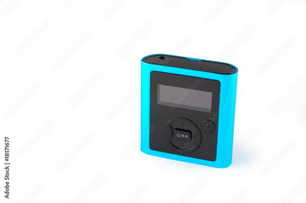 Obraz premium blue mp3 player