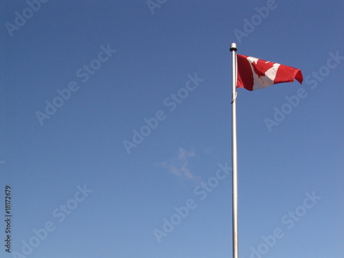 Fahnenmast mit kanadischer Flagge