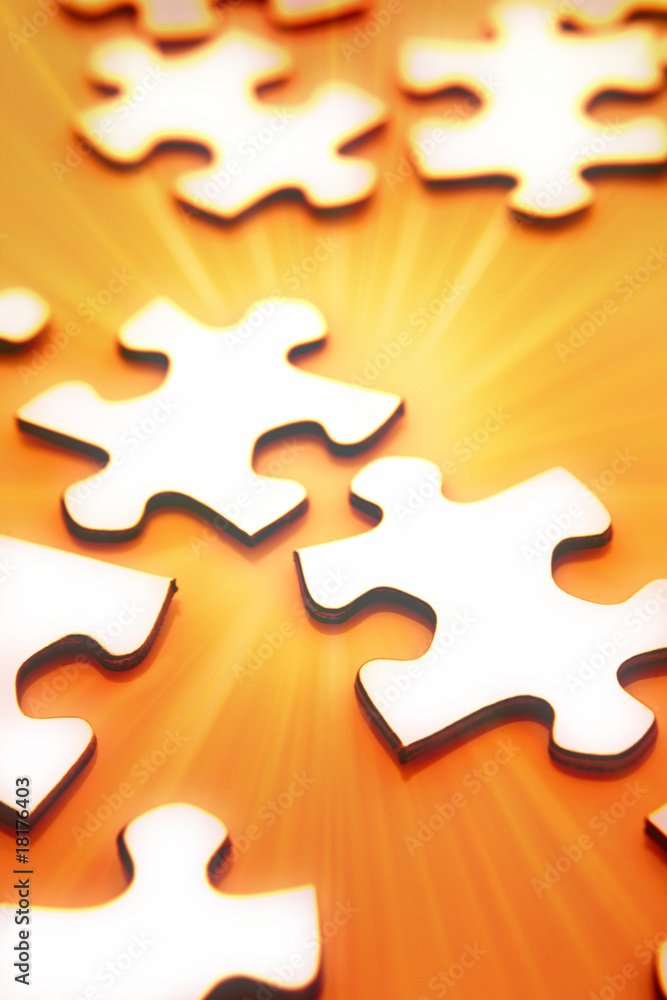 Obraz premium Jigsaw puzzle pieces