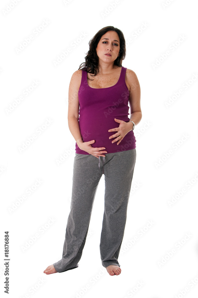 Fototapeta premium Pregnant woman with belly pain