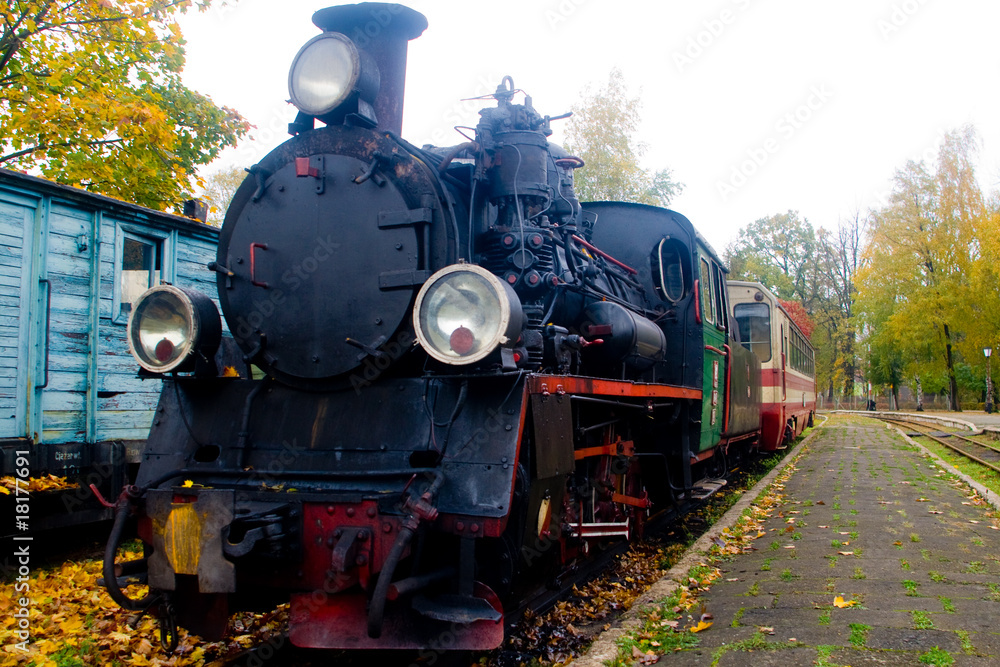 Fototapeta premium old steam train