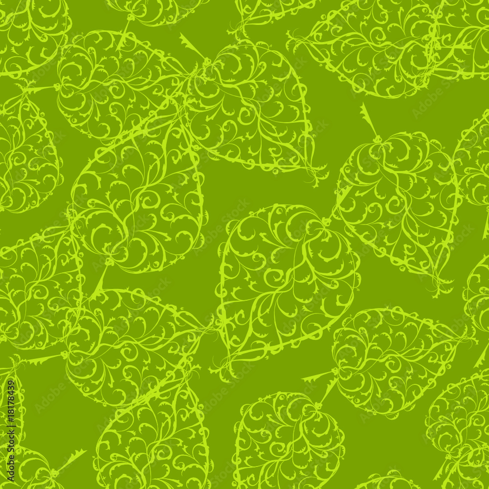Seamless leaf background Seamless leaf background