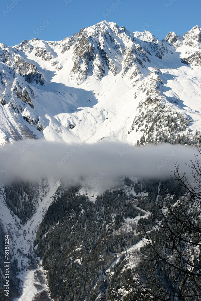 Naklejka premium à Chamonix, l'hiver