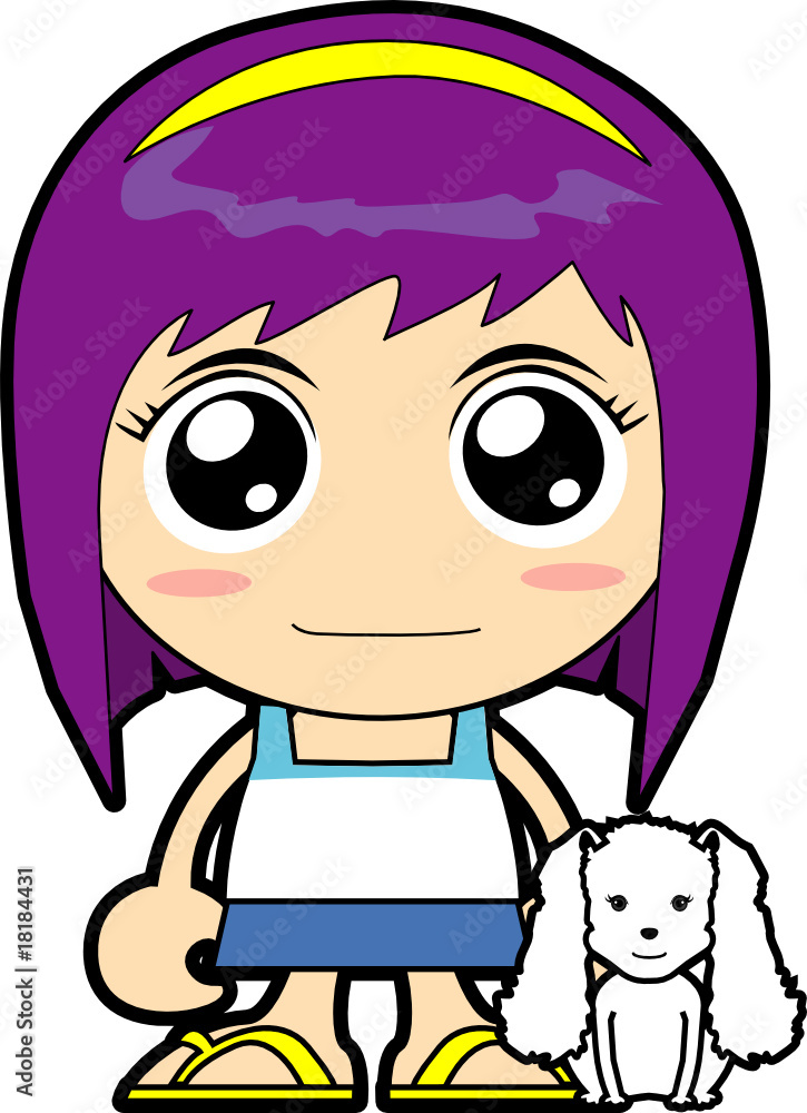 girl with dog girl with dog