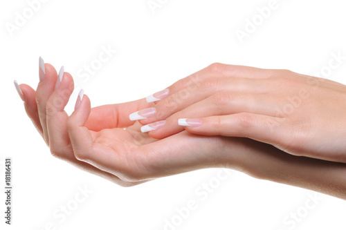 well-groomed female hand