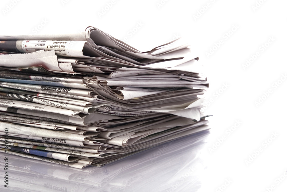 Old newspapers and magazines on a pile Old newspapers and magazines on a pile