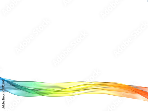 volute de fumée arc-en-ciel