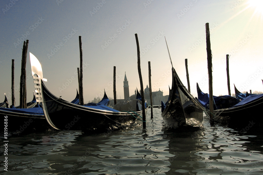 Gondolas in Venice