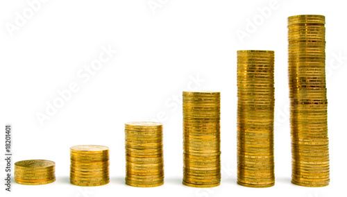 Gold coin columns