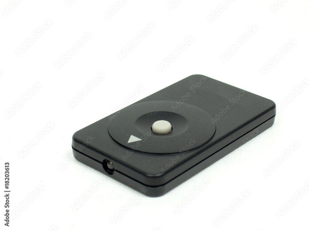 Remote control with the button Remote control with the button