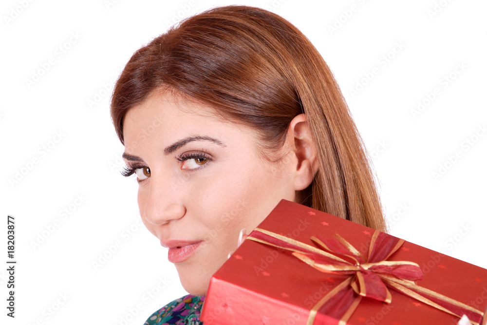 winter portrait of a beautiful young smiling woman winter portrait of a beautiful young smiling woman