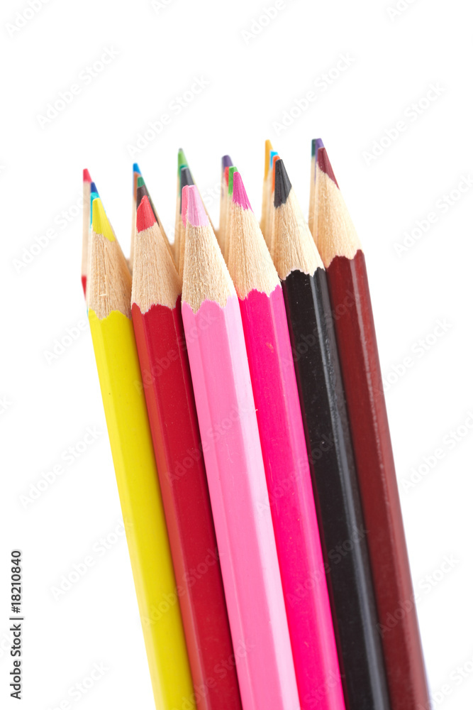 Fototapeta premium Assortment of coloured pencils