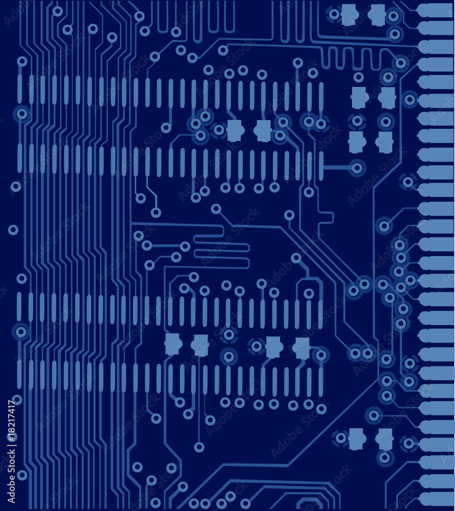 blue electronic board backgrund