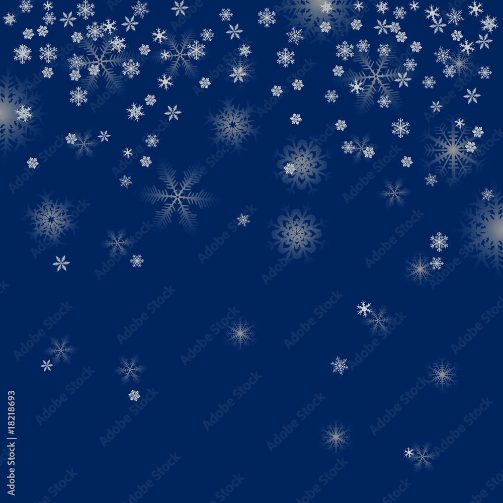Winter background, snowflakes - vector illustration Winter background, snowflakes - vector illustration