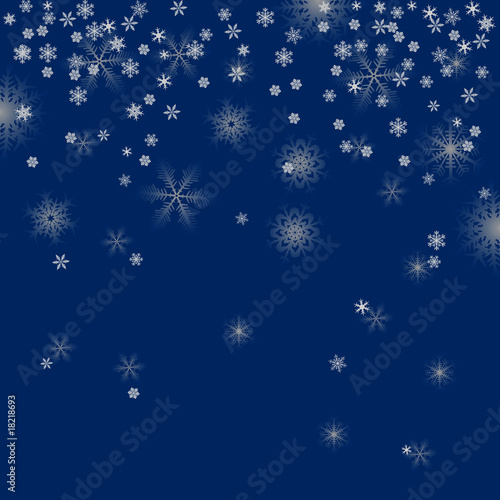 Winter background  snowflakes - vector illustration