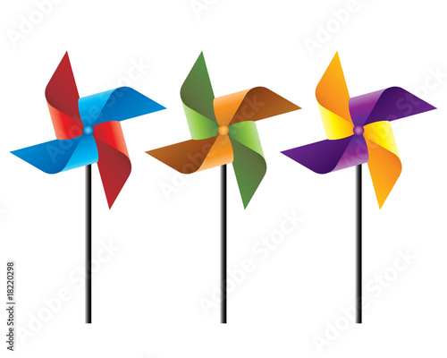 color pinwheels