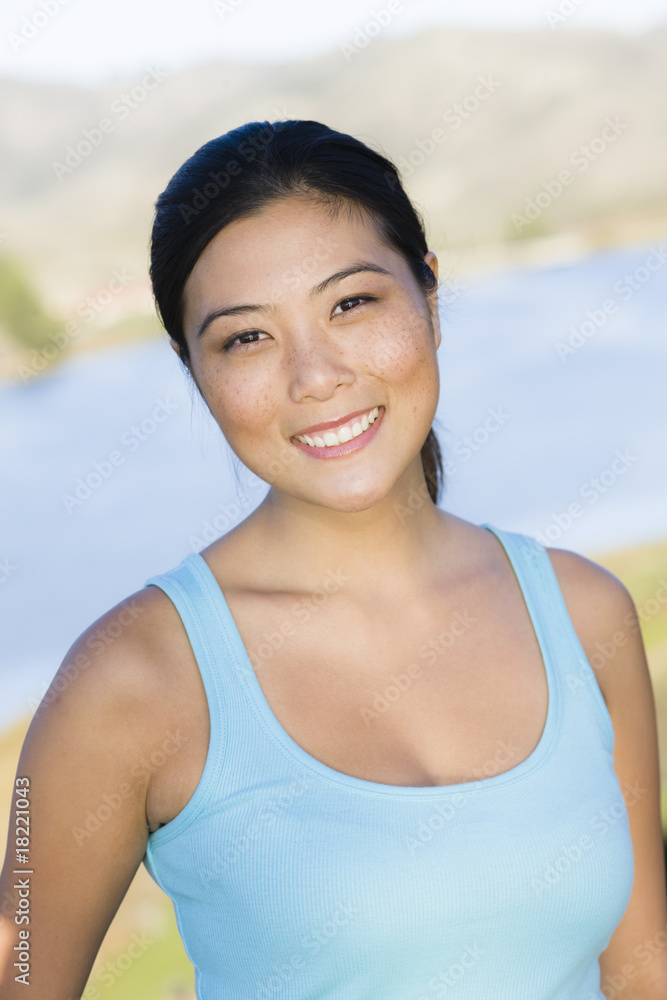 Smiling Young Woman Smiling Young Woman