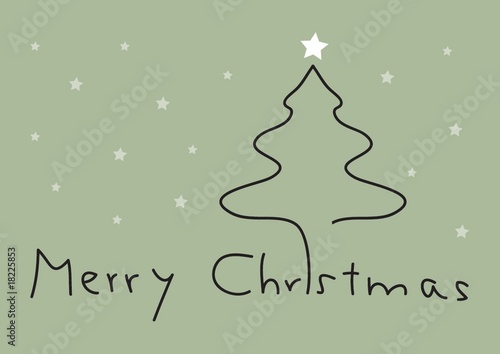 Christmas Tree Card Background