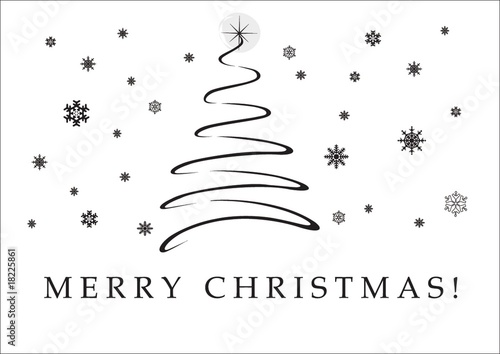 Christmas Tree Card Background