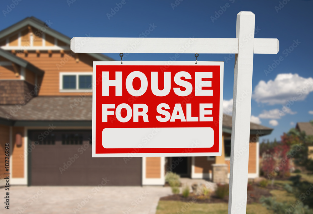 Home For Sale Sign & New Home Home For Sale Sign & New Home