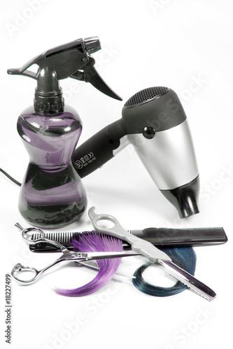 Obraz na płótnie Outillage de coiffure w salonie