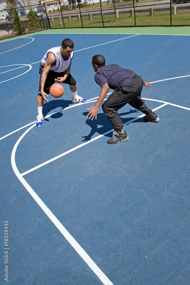 Fototapeta premium Men Playing Basketball