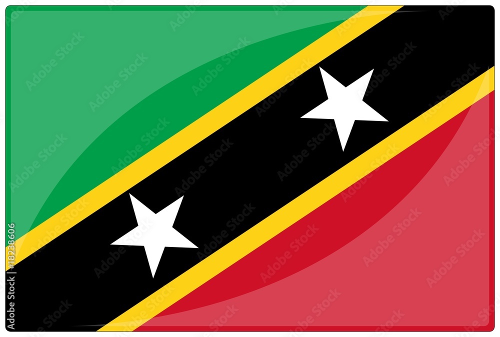 drapeau glassy saint kitts and nevis flag drapeau glassy saint kitts and nevis flag