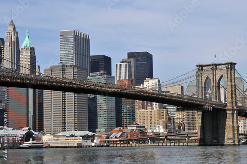 Brooklyn bridge & Lower Manhattan.