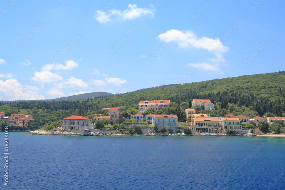 Greek sea shore village