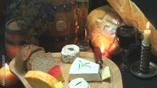 Holiday Cheese Platter, wine, grapes