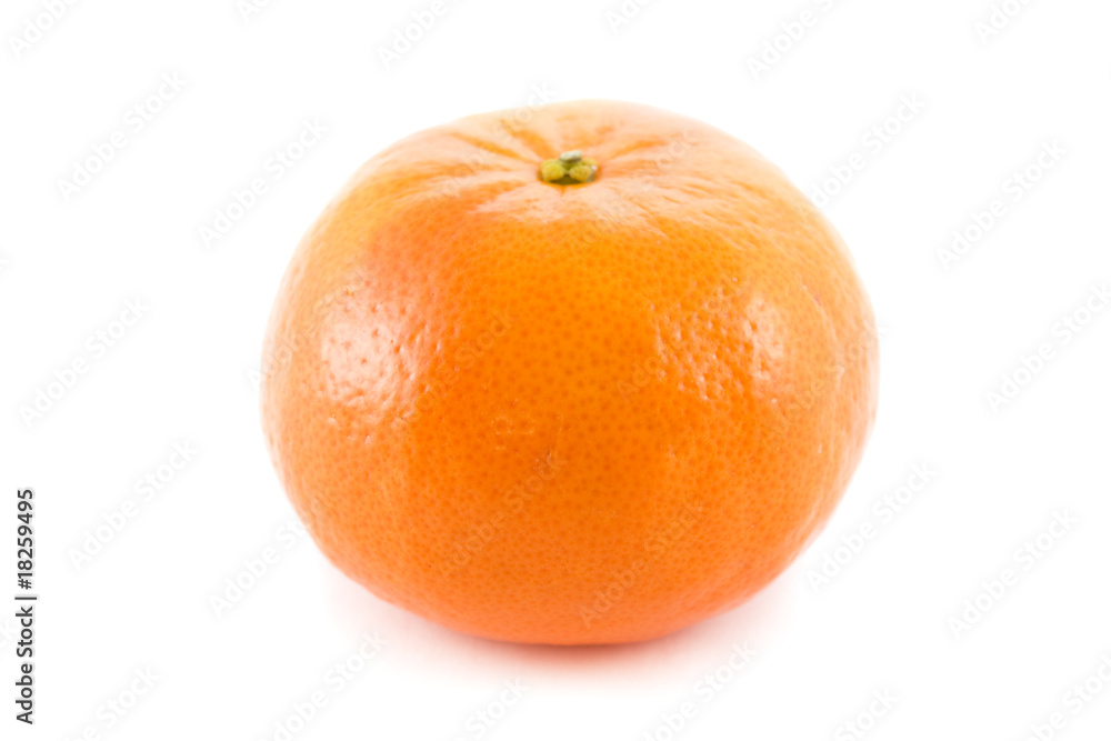 Tangerine isolated on pure white background Tangerine isolated on pure white background